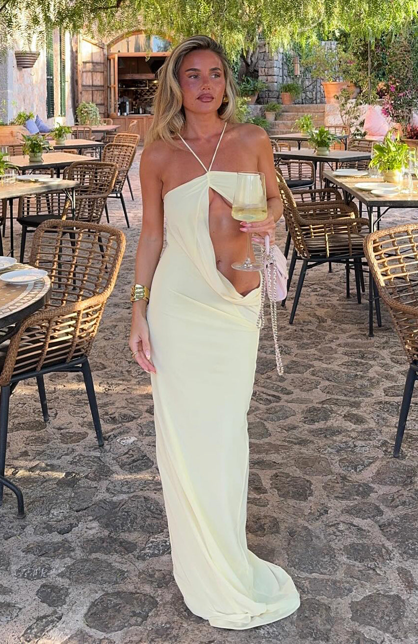 club monaco maxi dress Monaco Moment Maxi Dress Lemon