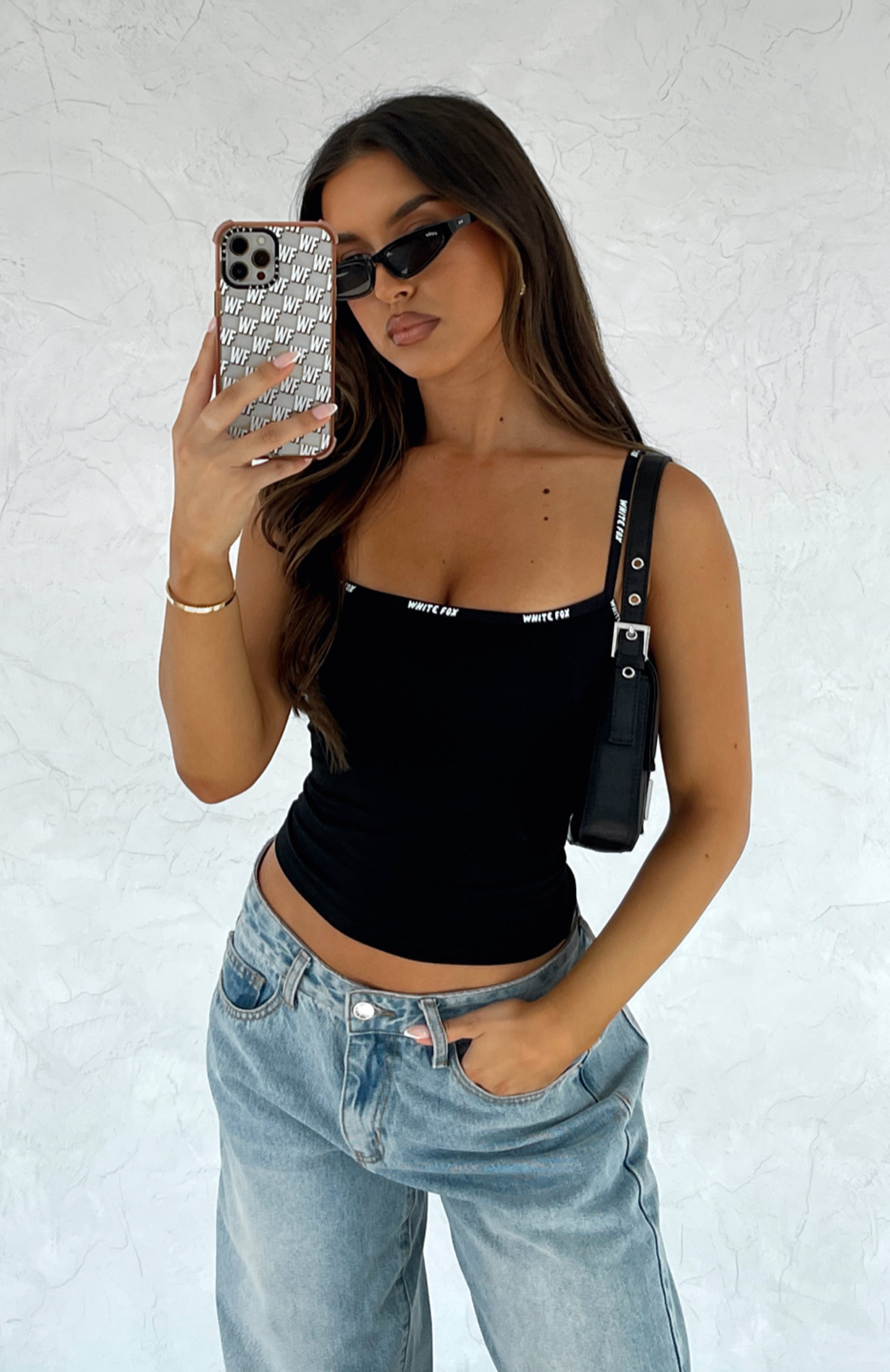 New Expression Tank Black | White Fox Boutique US