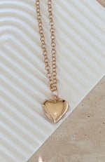 Love Language Pendant Necklace Gold