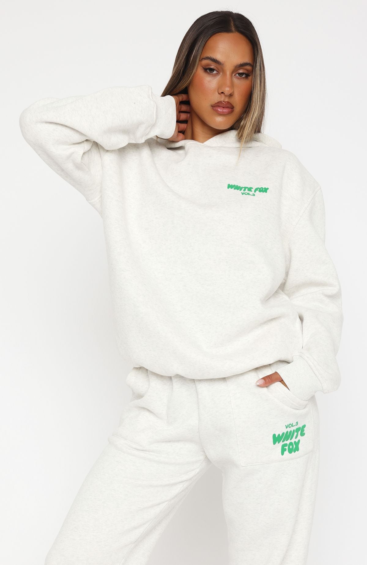 Offstage Hoodie Glacier Grey | White Fox Boutique US