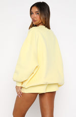Test Drive Oversized Sweater Lemon | White Fox Boutique US