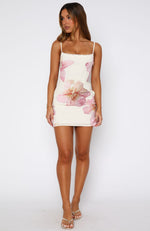 Summer Fling Mini Dress Lemon Orchid
