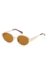 Oasis Sunglasses Gold/Brown