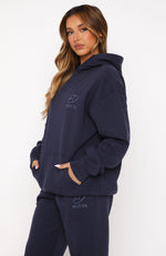 Always Shining Oversized Hoodie Navy