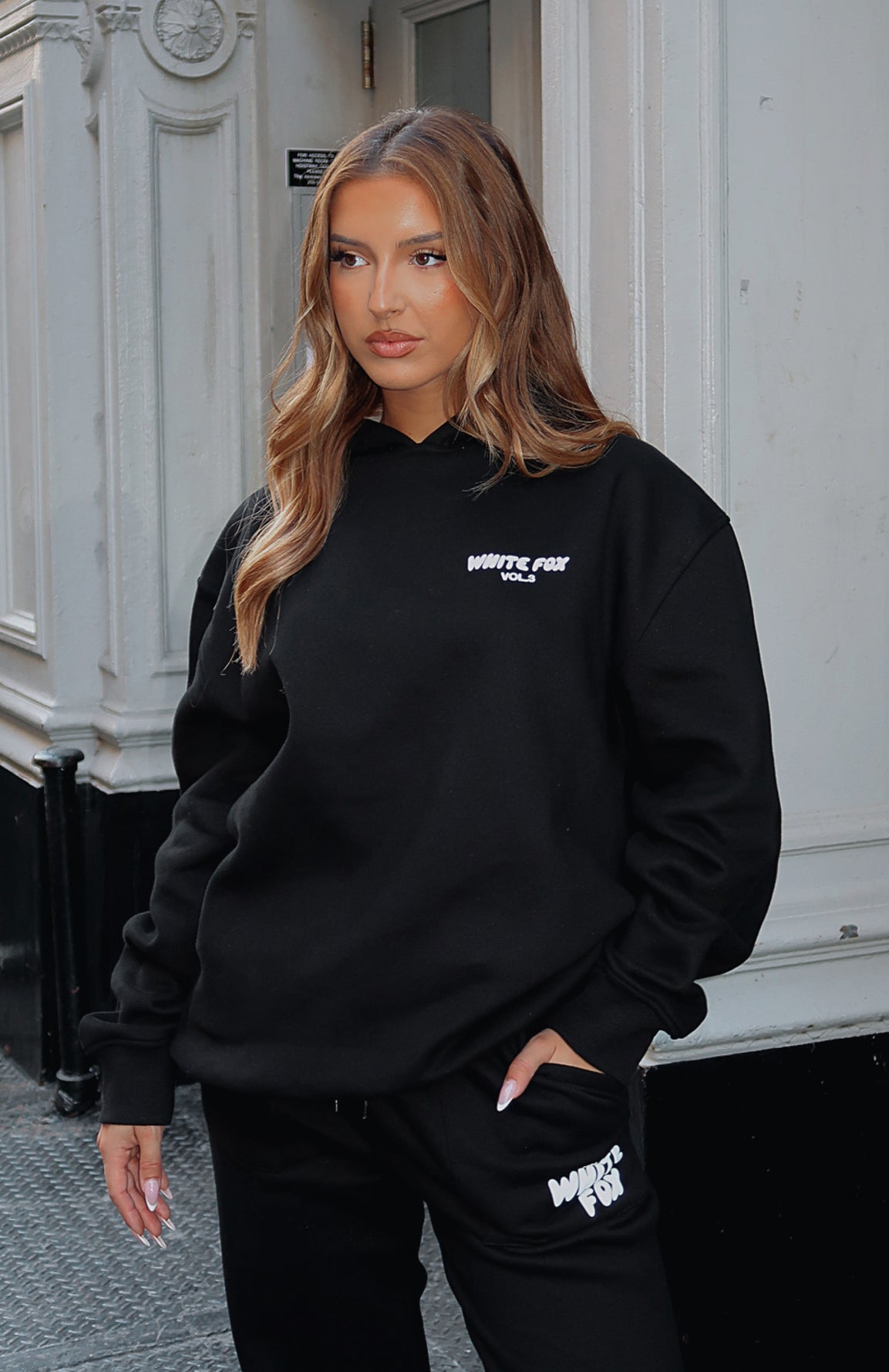 Offstage Hoodie Monochrome | White Fox Boutique US