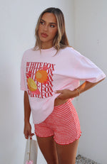 Oh So Sweet Oversized Tee Pink