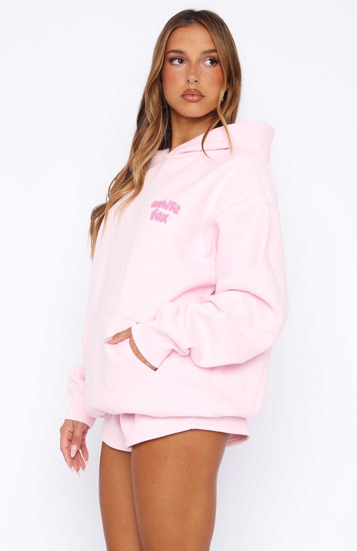 Sweet Sensations Oversized Hoodie Pink | White Fox Boutique US