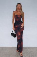 On A Trip Maxi Dress Auburn Embers