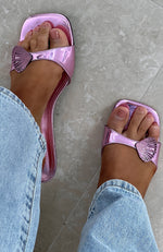 Penny Heels Metallic Pink