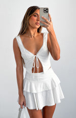 Playing Me Top White