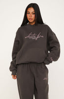 Know What You Want Oversized Hoodie Volcanic