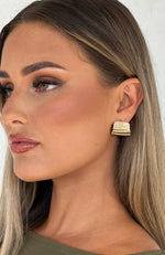 Posie Stud Earrings Gold
