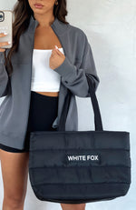 Puffer Tote Bag Black