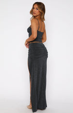 Champagne Moments Maxi Skirt Midnight