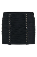 Midnight Drive Mini Skirt Black