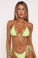 Golden Hour Bikini Top Lime