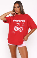 With Love In The Moment Oversized Tee Red