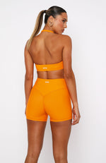 Keep Up High Waisted Shorts 4" Papaya