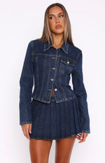 Ayla Denim Jacket Dark Blue