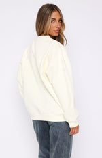 Take Your Pick Oversized Sweater Off White