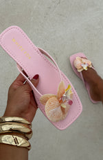 Reza Sandals Baby Pink/Yellow