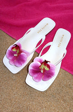 Reza Sandals White/Purple