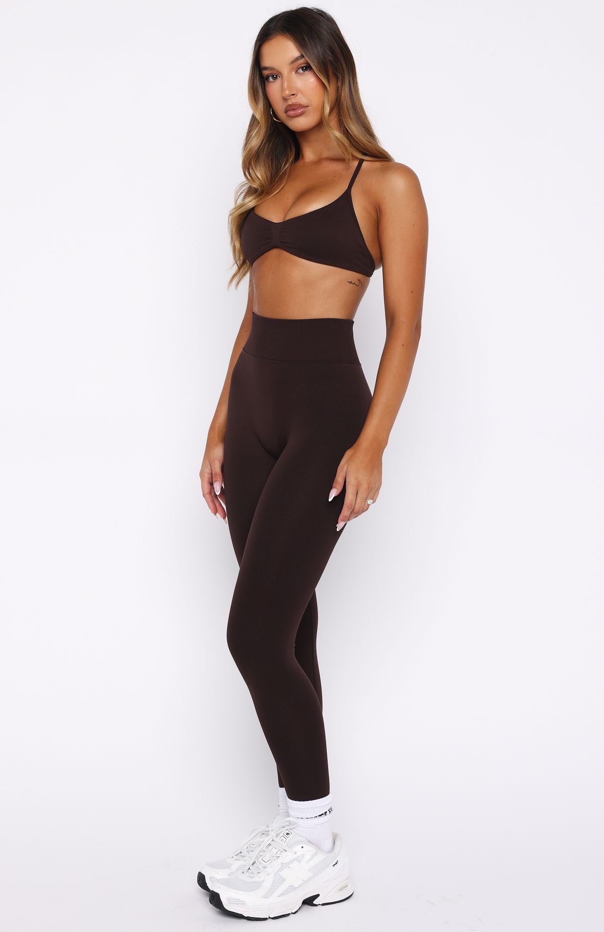 Charge Seamless Leggings Dark Chocolate | White Fox Boutique US