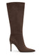 Run Away With Me Knee High Boots Chocolate Suede