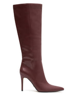 Run Away With Me Knee High Boots Burgundy