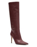 Run Away With Me Knee High Boots Burgundy