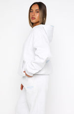 Daydreamers Nadia Oversized Hoodie Grey Marle | White Fox Boutique US