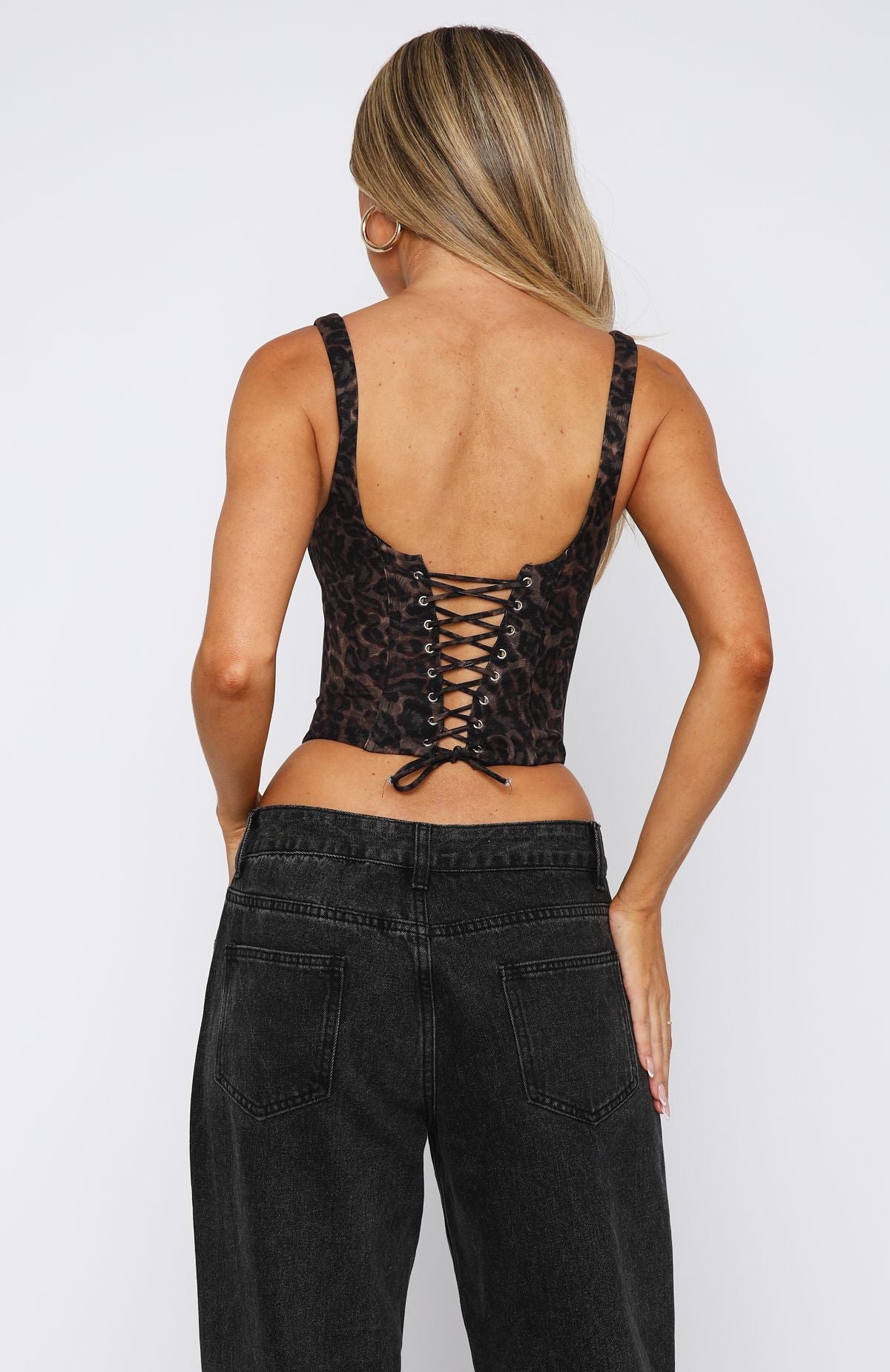 Forever Feels Bustier Midnight Leopard | White Fox Boutique US