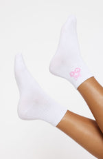 Feel The Love Socks White