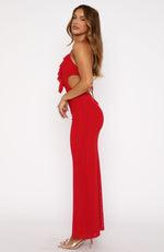 Eyes On Her Maxi Dress Red