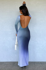 Say It Right Long Sleeve Maxi Dress Ocean