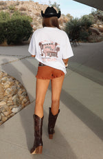 Scenic Route Oversized Tee White