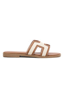 Sophia Canvas Sandals Tan/Natural