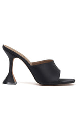Stassi Heels Black Satin