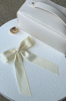 Sweet Serenity Bow Hair Clip Cream