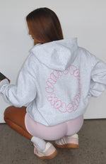 Take A Guess Oversized Hoodie Grey Marle