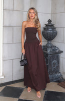 Take Back Maxi Dress Chocolate