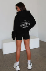 Taking Sides Oversized Hoodie Black