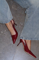 Tayte Slingback Heel Cherry Cola