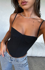 In The Morning Bustier Black