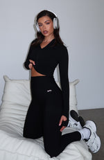 Times Up Crop Jacket Black