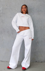 Trading Places Wide Leg Sweatpants Grey Marle