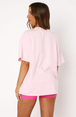 Take The Shot Oversized Tee Pink