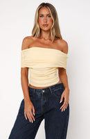 Show Out Mesh Top Lemon