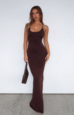 Vacation Vibes Maxi Dress Chocolate