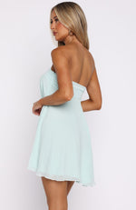 knee length dresses for ladies Frosted Glamour: Ice Blue Sequin Bodycon Mini Dress – Preppy Palette  Boutique main image 1